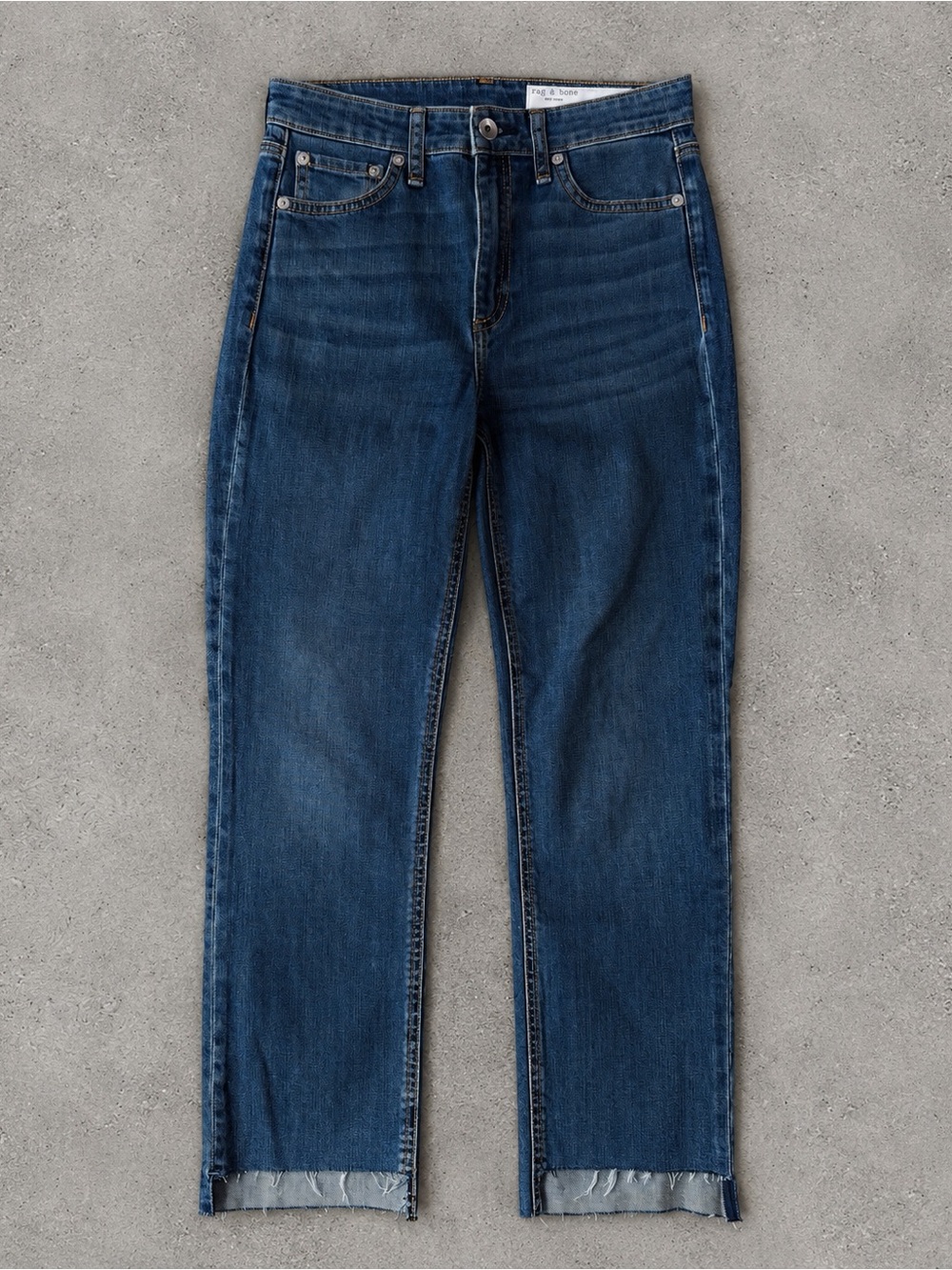 Rag & Bone Woman Blue High Rise Straight Leg Jeans US25 Contemporary Classic